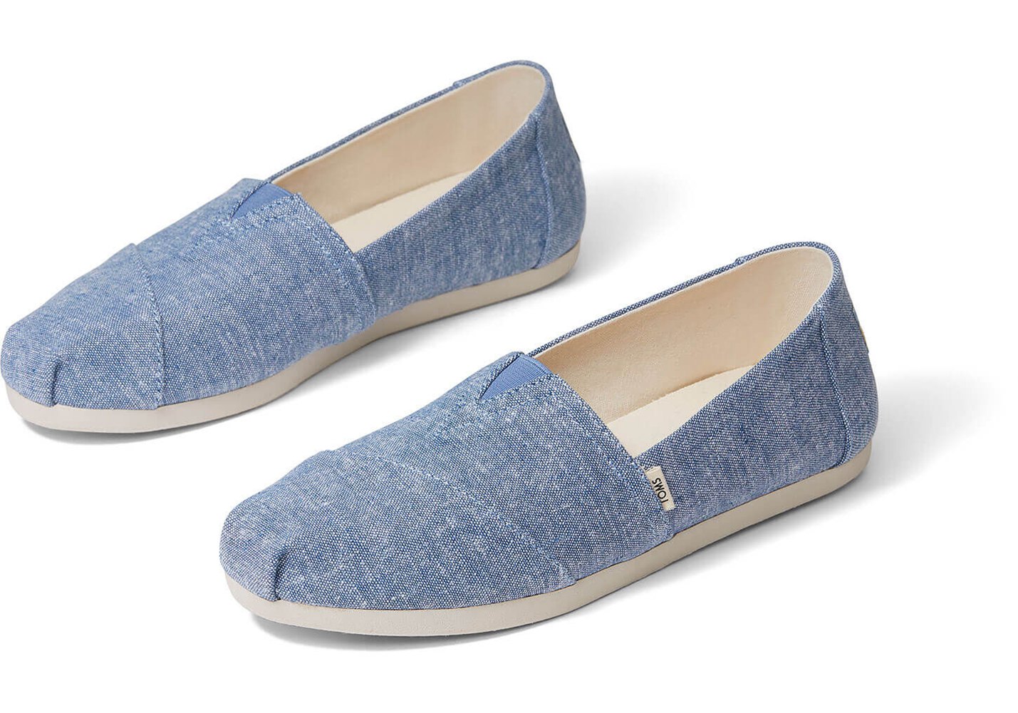 Toms Espadryle Damskie Niebieskie - Alpargata Slub Chambray - 81YJSMZLT